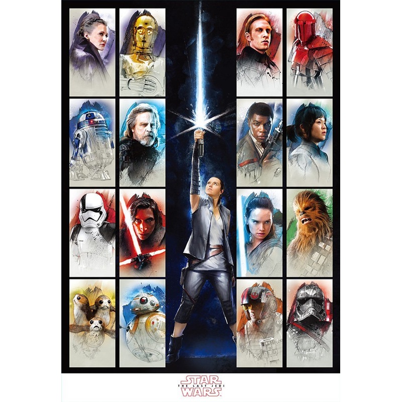 Tenyo Japan Jigsaw Puzzle W-1000-667 Star Wars The Last Jedi (1000 Pieces)