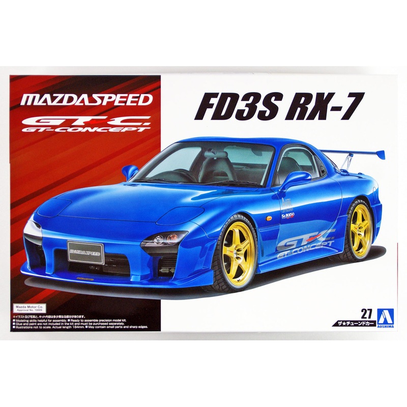 Aoshima 53584 MAZDASPEED FD3S RX-7 A-SPEC GT-C ’99 (MAZDA) 1/24 Scale Kit