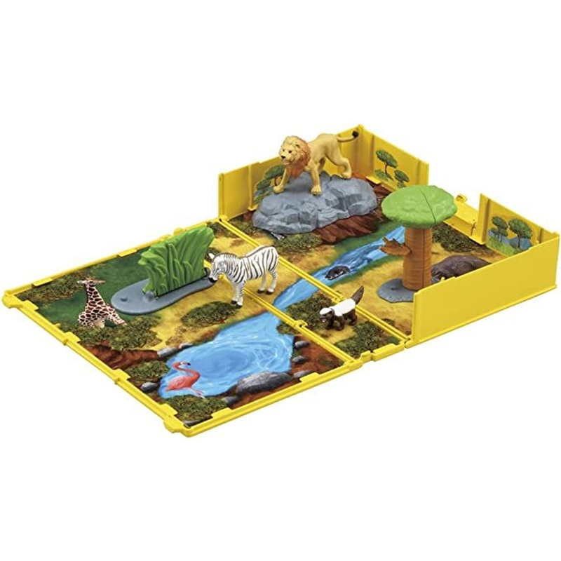 Takara Tomy Ania Picture Book Animals Life in Savanna Set