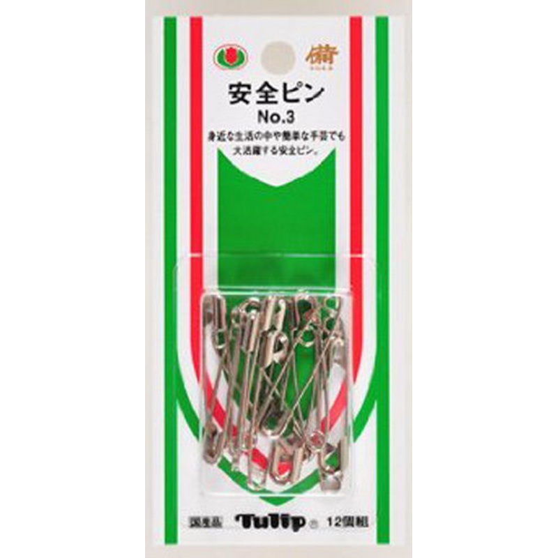 Tulip SO-020 Safety Pins No.3 (12 pcs / 38mm)