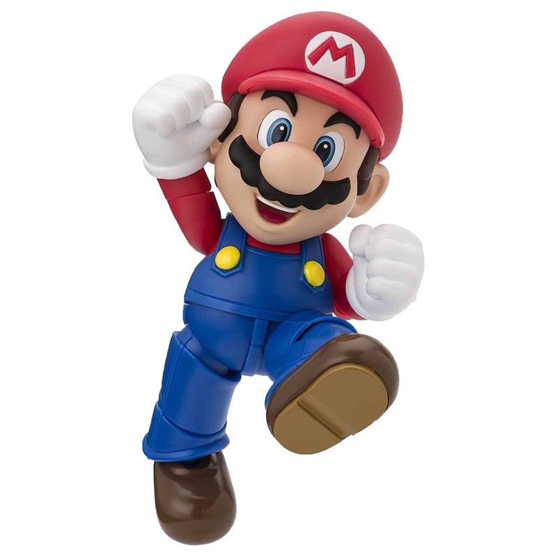 Bandai 221487 S.H. Figuarts Mario New Package Ver. Figure (Super Mario Bros.)