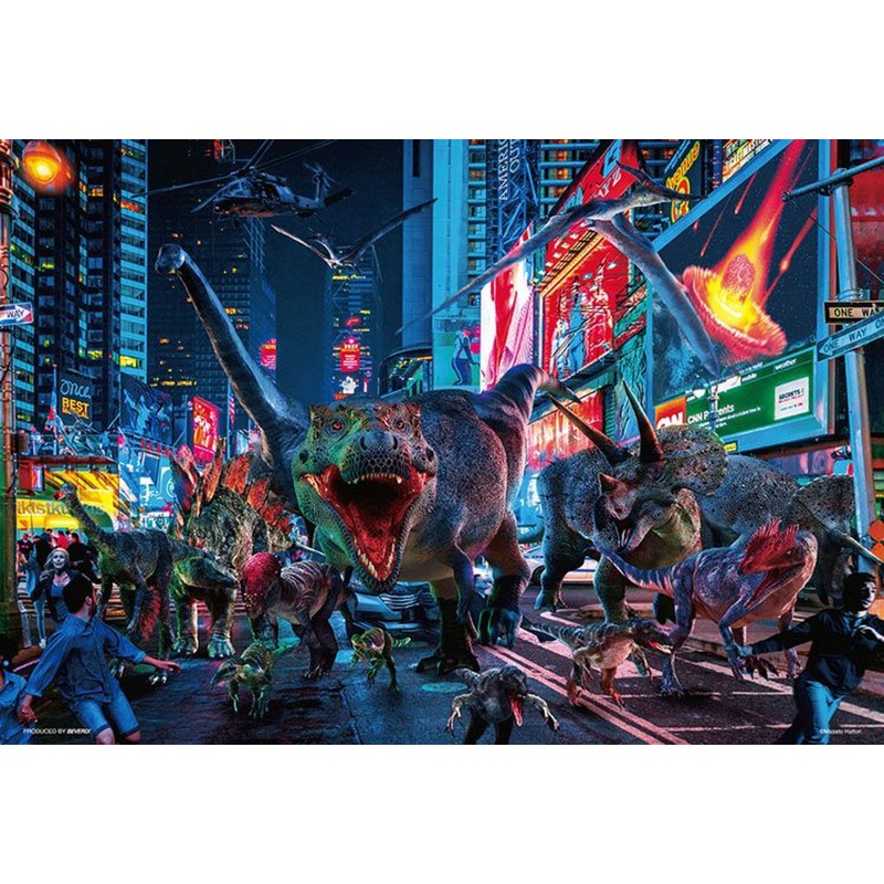 Beverly Jigsaw Puzzle Masato Hattori illustration Dinosaur in New York (300 Pieces)