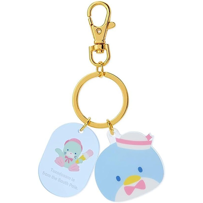 Sanrio Acrylic Face Shaped Keychain – Tuxedo Sam