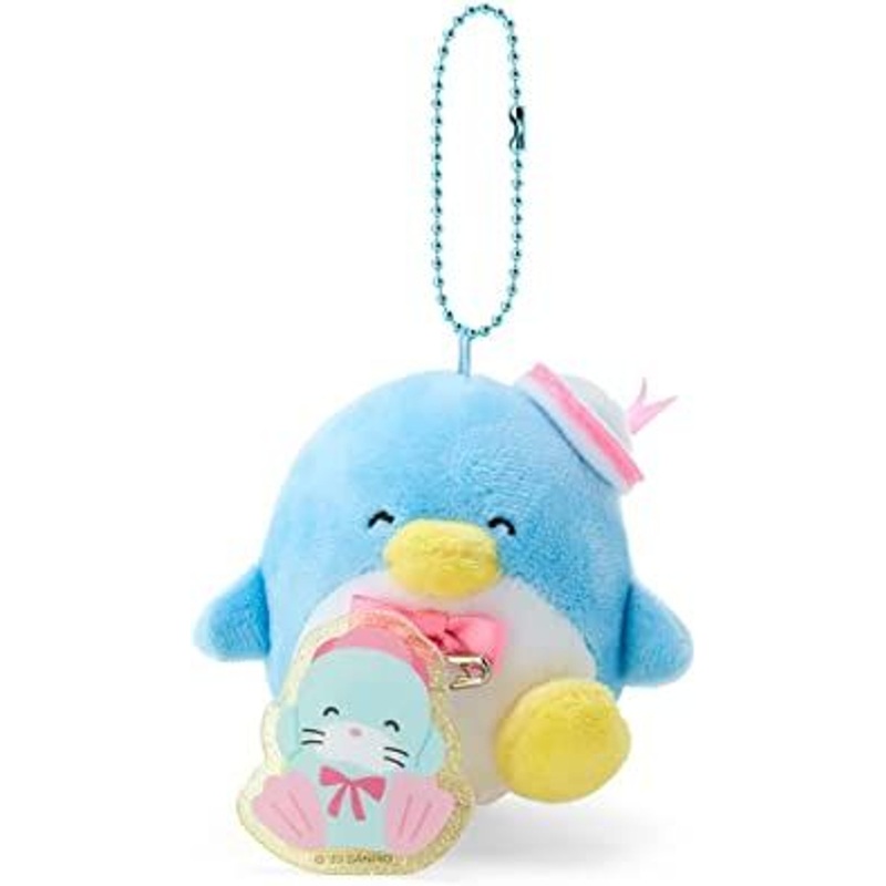 Sanrio Plush Mascot Holder with Badge – Tuxedo Sam (Smiling)