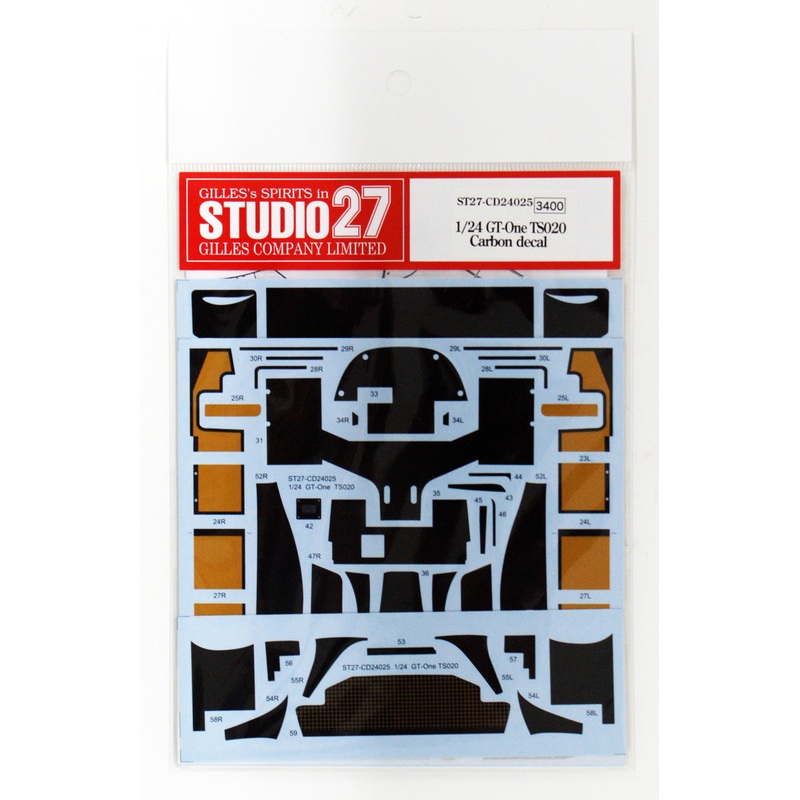 Studio27 ST27-CD24025 Toyota GT-One TS020 Carbon Decal for Tamiya 1/24 Scale