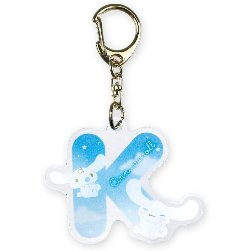 T’s Factory Initial Acrylic Keychain Sanrio Cinnamoroll & Milk K