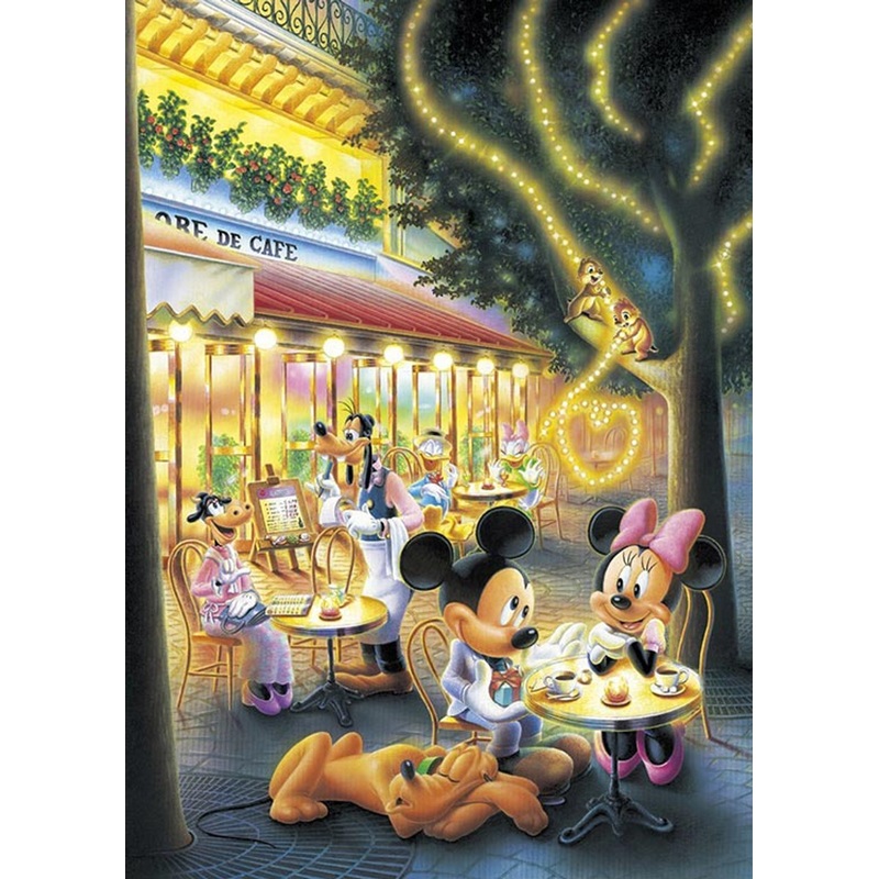 Tenyo Japan Jigsaw Puzzle D-108-802 Disney Mickey & Minnie Mouse (108 Pieces)