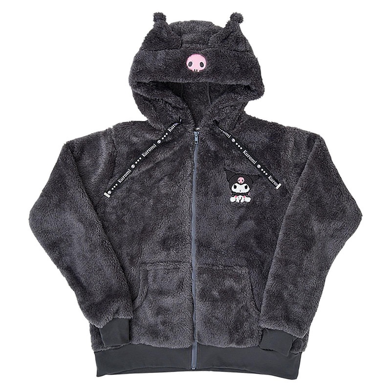 Sanrio Kuromi Zip-Up Boa Hoodie
