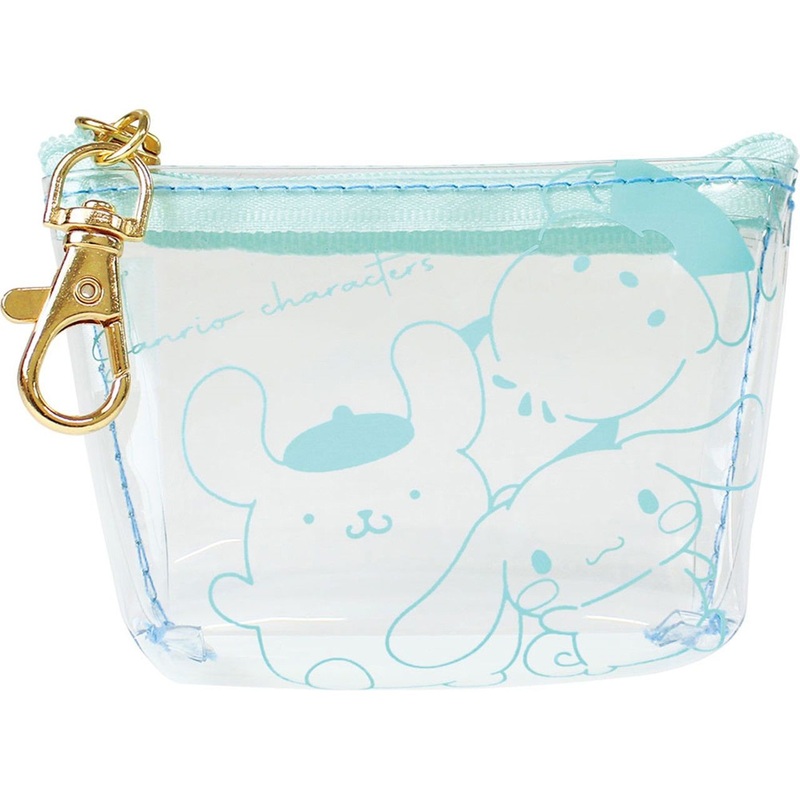 T’s Factory Sanrio Triangular Clear Pouch – Pom Pom Purin, Pochacco and Cinnamoroll