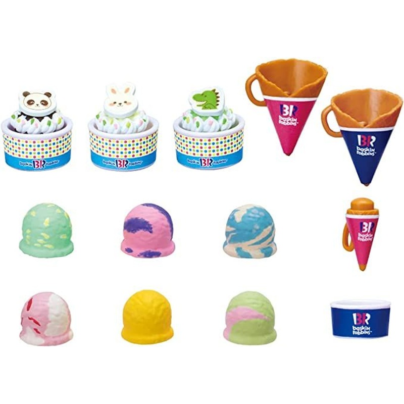 Takara Tomy Licca Doll Baskin Robbins Shop Happy Friends Ice Cream Set