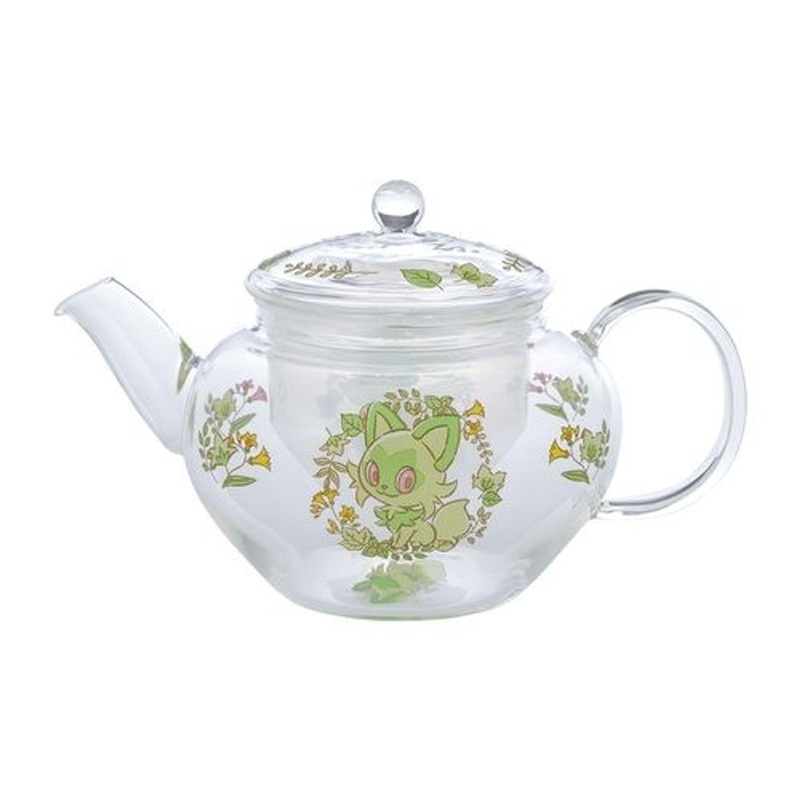 Pokemon Center Original Glass Tea Pot Sprigatito