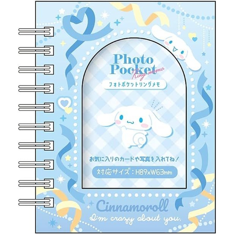 T’s Factory Sanrio Photo Pocket Ring Memo Heart Ribbon – Cinnamoroll