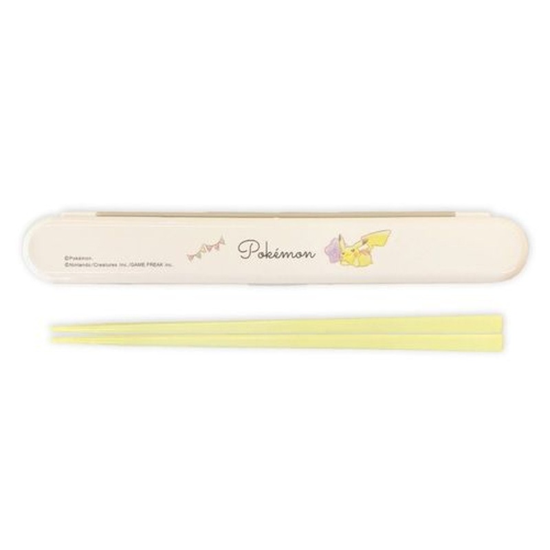 Pokemon Center Original Chopsticks with Case Set Latte