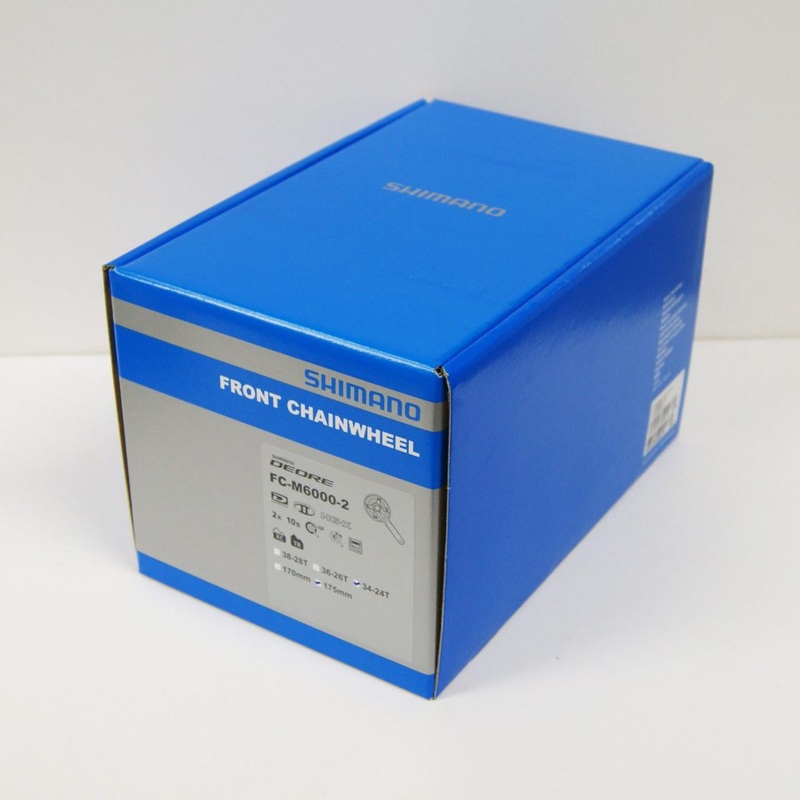 Shimano (Cycling) FC-M6000-2 Deore Double Crankset 10 Speed EFCM6000EX44X