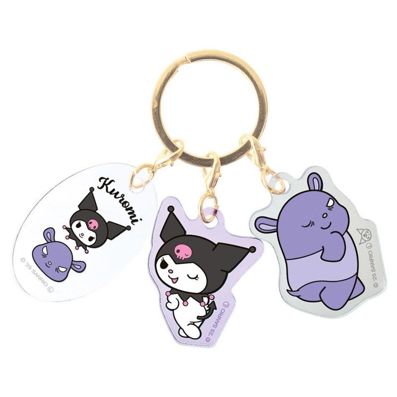 T’s Factory Sanrio Three Charm Keyholder Kuromi