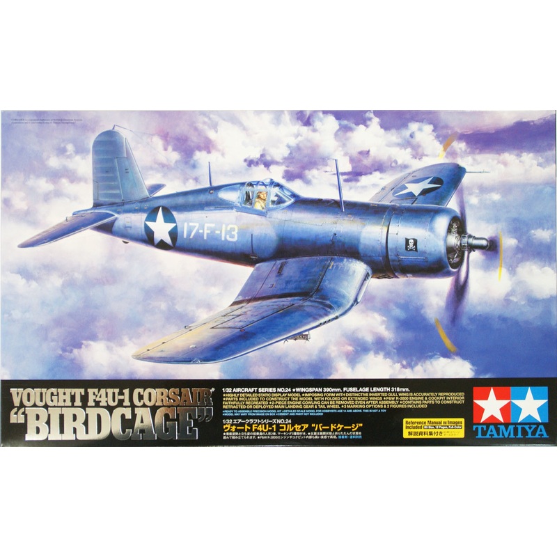 Tamiya 60324 Vought F4U-1 Corsair BIRDCAGE 1/32 Scale Kit