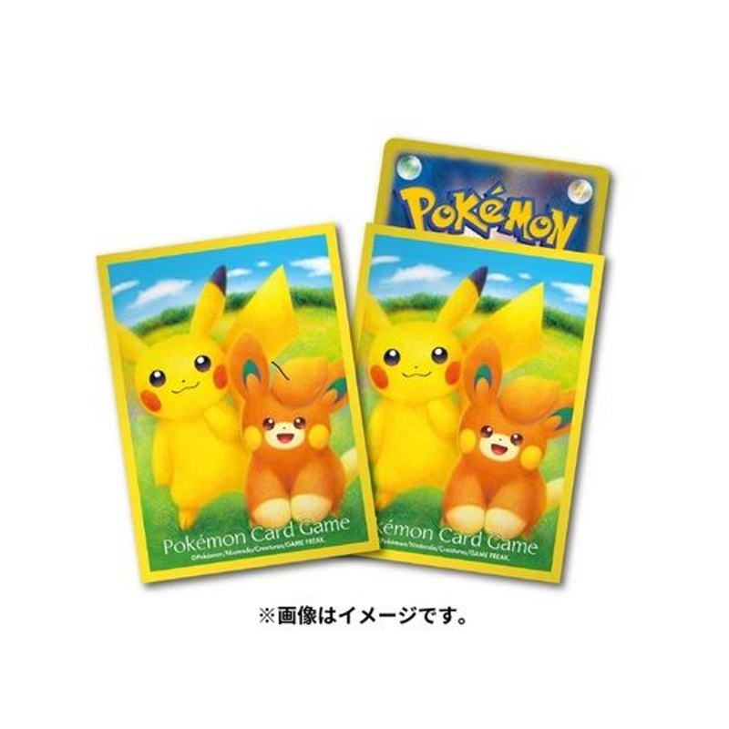 Pokemon Center Original TCG Deck Sleeves Pikachu & Pawmi