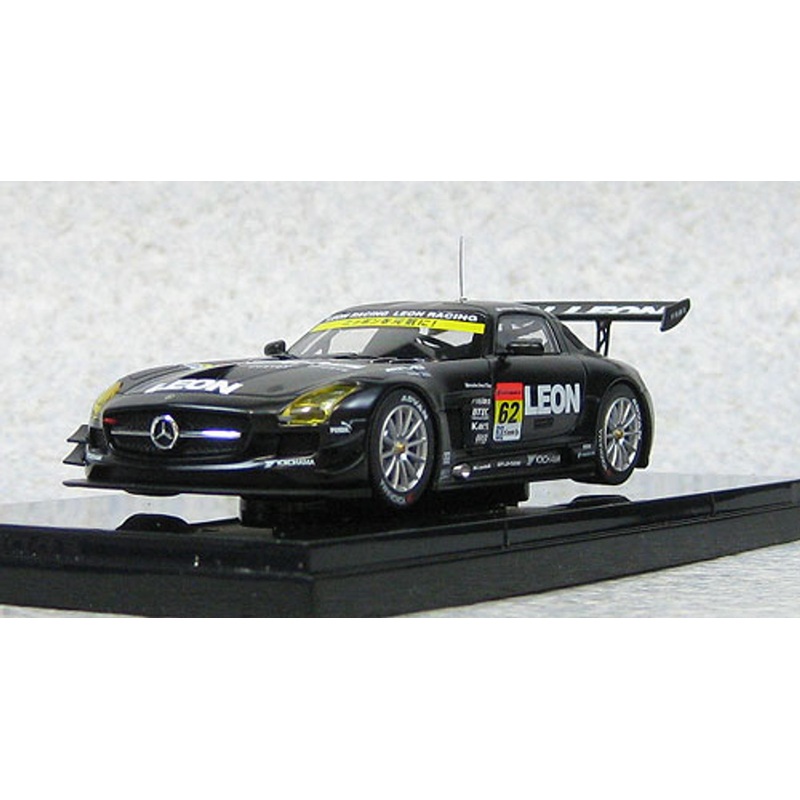 Ebbro 44944 Mercedes-Benz LEON SLS AMG SUPER GT300 2013 Okayama Test #62 1/43 Scale
