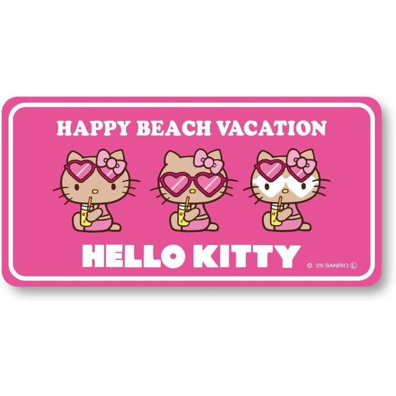 Hello Kitty Happy Beach Day Number Plate Magnet PK