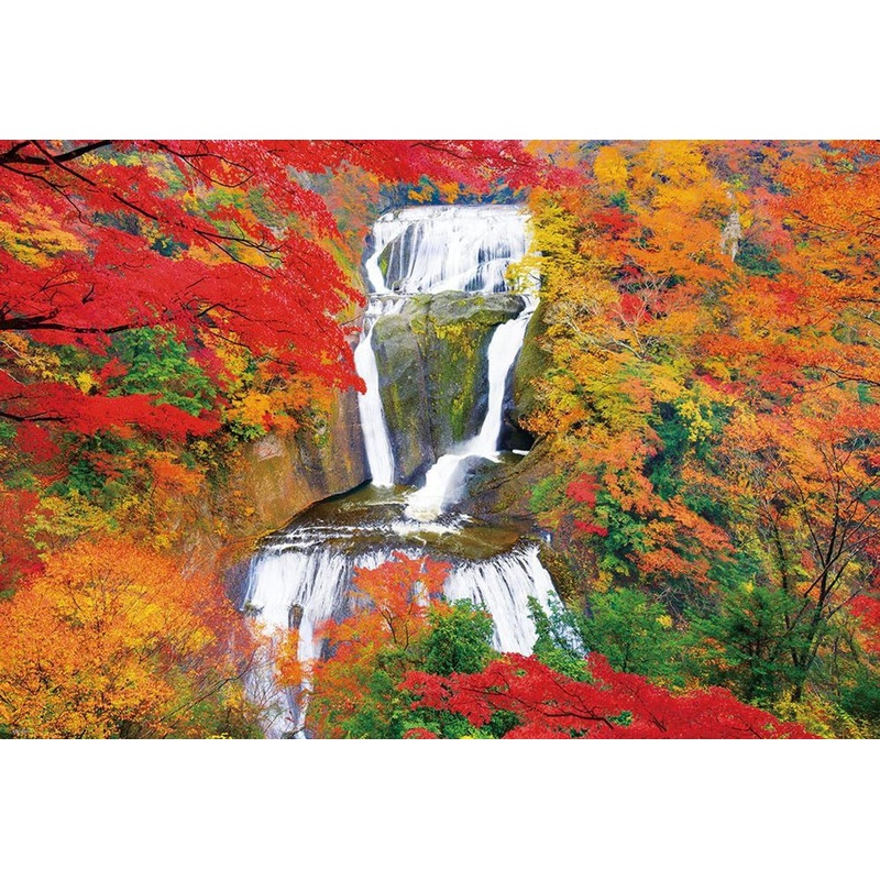 Jigsaw Puzzle The Fukuroda Falls dyed in autumn (1000 Pieces)