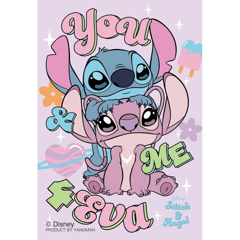 Jigsaw Puzzle You & Me / Stitch & Angel (70 Pieces)
