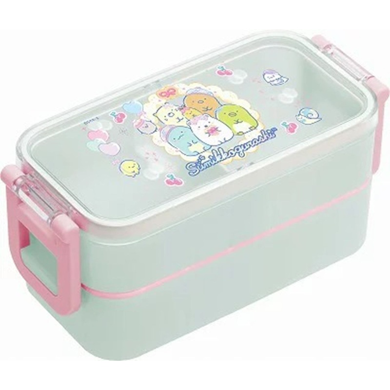 San-x 2 Layers Lunch Box with Chopsticks Sumikko Gurashi
