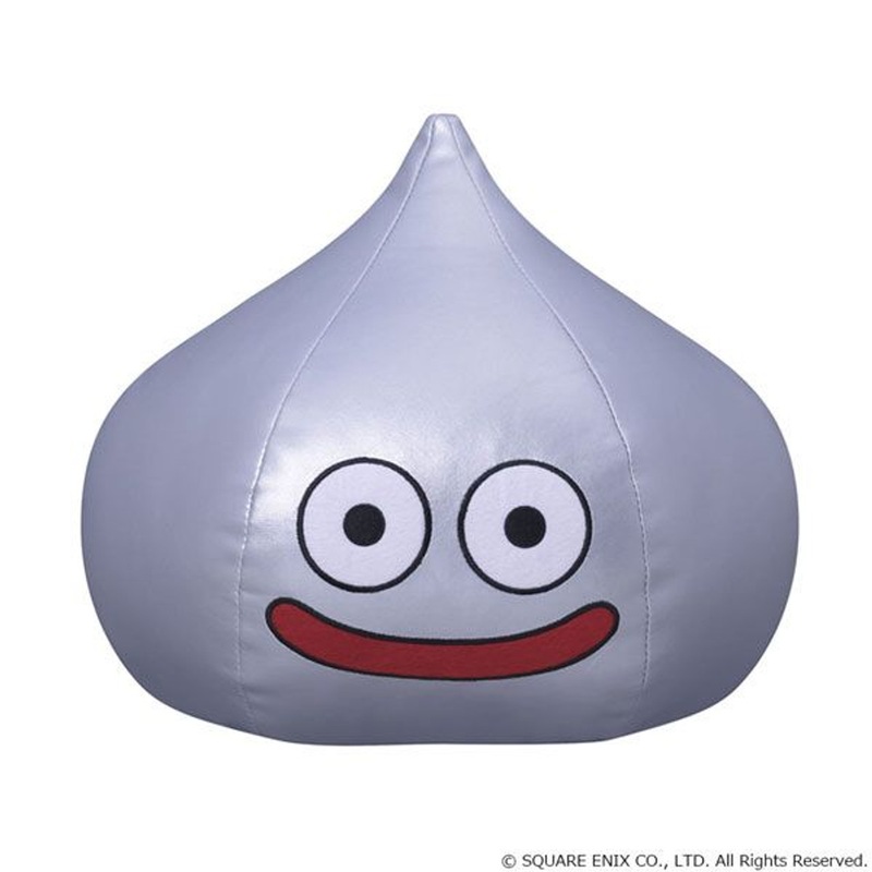 Square Enix Dragon Quest Smile Slime Plush: Metal Slime (L Size)