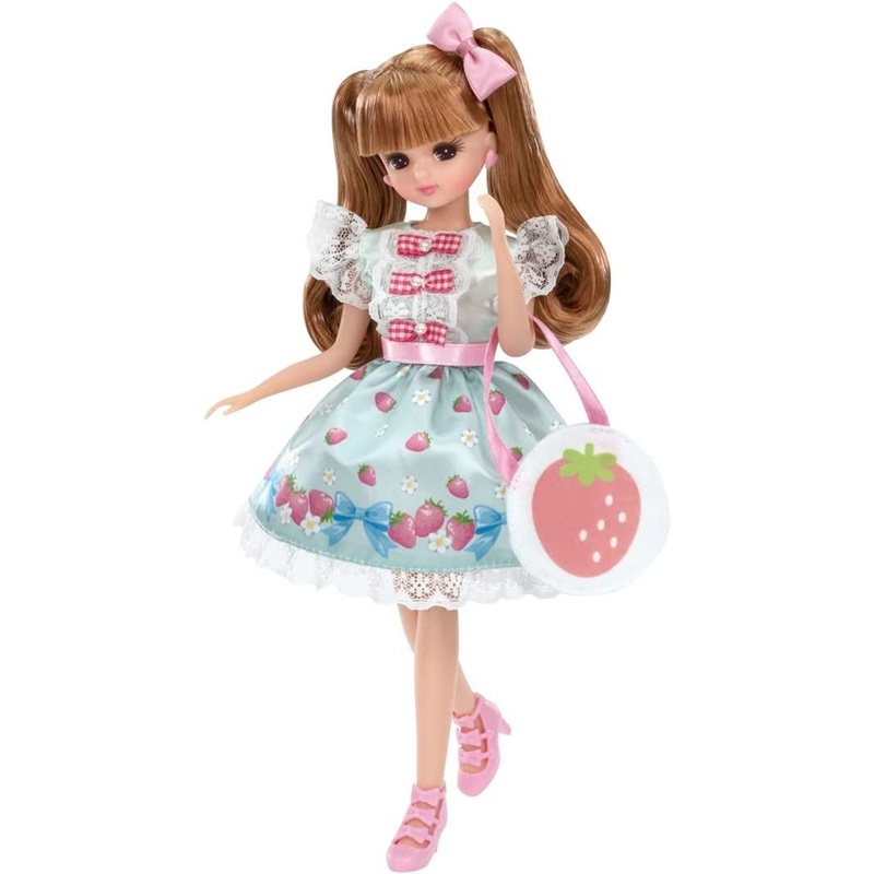 Takara Tomy Licca Doll Strawberry Ribbon Dress-up Doll