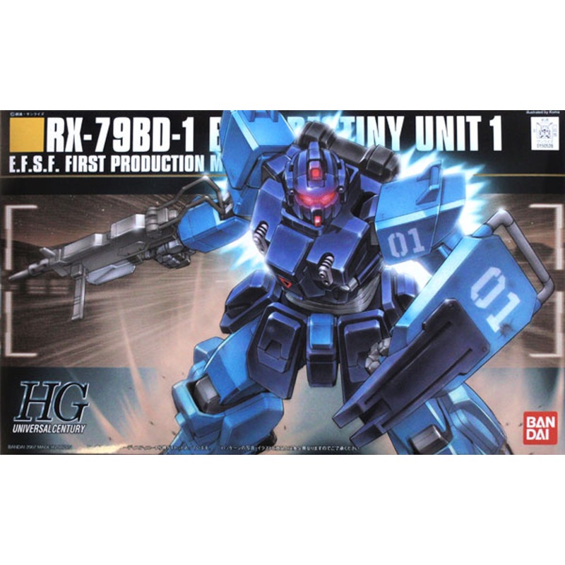 Bandai HGUC 080 Gundam RX-79BD-1 BLUE DESTINY 1/144 Scale Kit
