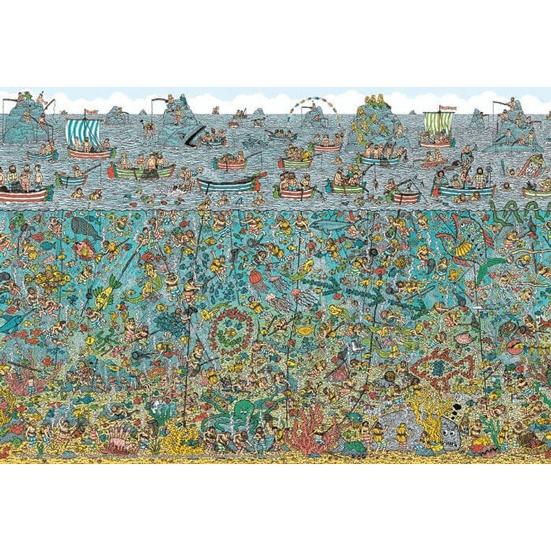Beverly Jigsaw Puzzle L74-122 Where’s Wally? (150 L-Pieces)