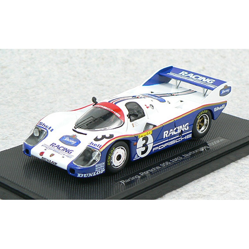 Ebbro 43889 Racing Porsche 956 1983 Nurburgring 1000km (White/Blue) 1/43 Scale