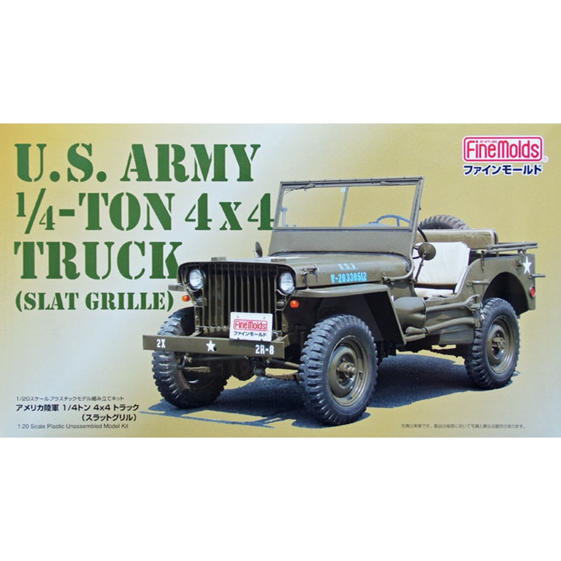 Fine Molds 1/20 US Army 1/4-Ton 4×4 Truck Plastic Model