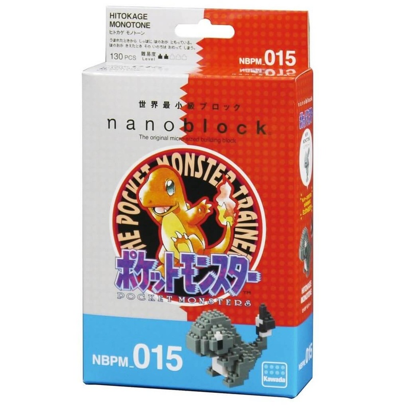 Kawada NBPM-015 nanoblock Pokemon Charmander (Hitokage) MonotOne