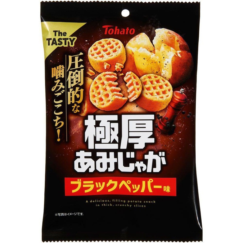 Thick-Sliced Ami Jaga Black Pepper Flavor 45g Tohato
