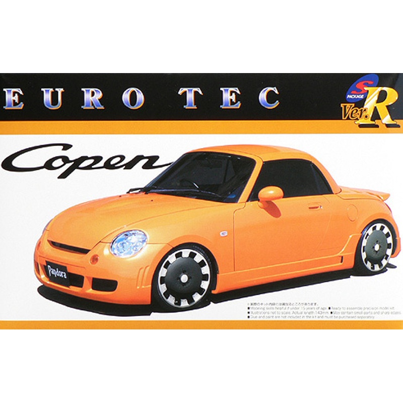 Aoshima 42427 Daihatsu Copen Euro Tec 1/24 Scale Kit