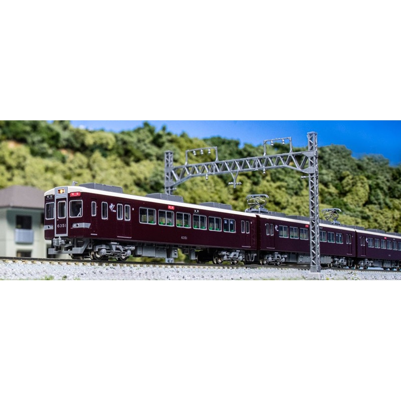 Kato 10-1825 Hankyu Railway Series 6300 (with Small Window) 4 Cars Set (N scale)