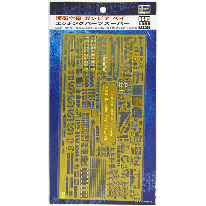 Hasegawa QG45 721456 USS Gambier Bay Photo Etched Parts Super 1/350 Scale