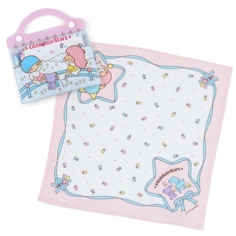 Sanrio Handkerchief and Case Set Little Twin Stars (Sanrio Forever)