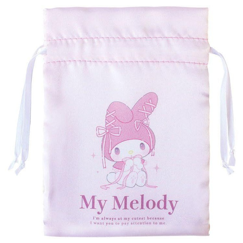 T’s Factory Sanrio Satin Drawstring Bag Ballet Core / My Melody