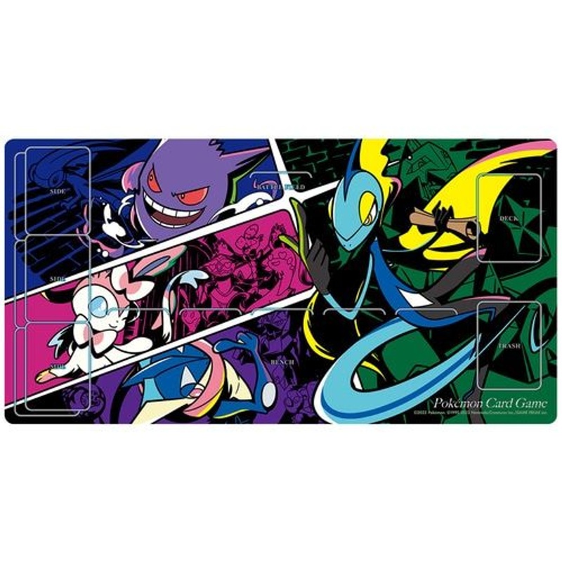 Pokemon Center Original TCG Rubber Play Mat Midnight Agent -The Cinema-