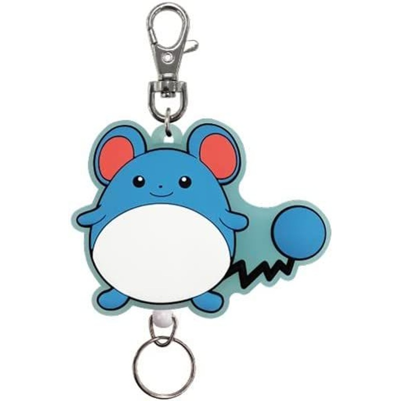 SK JAPAN Pokemon Rubber Reel Keychain – Marill