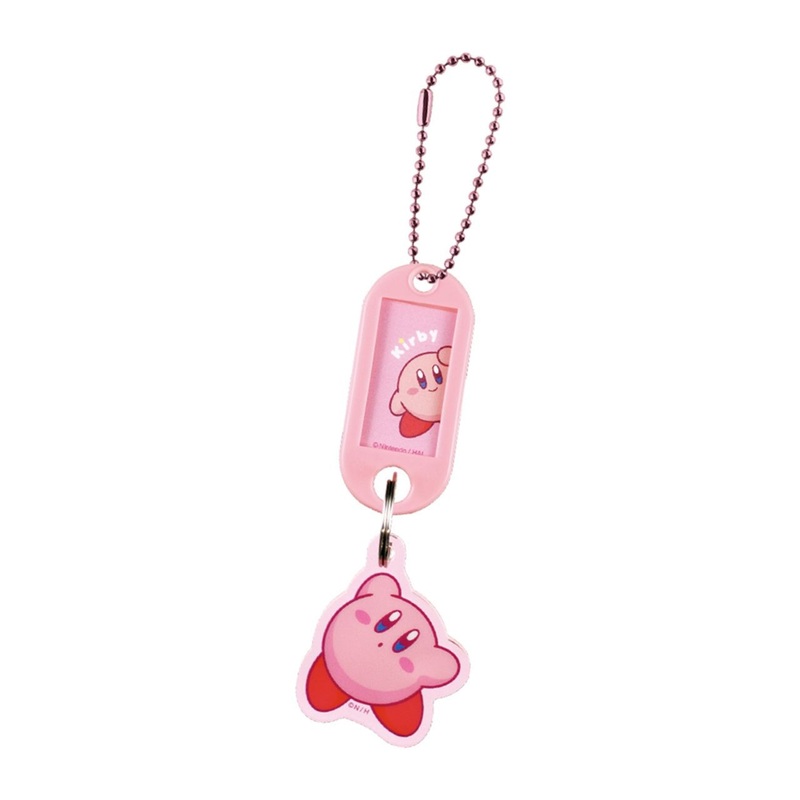 T’s Factory Kirby Name Tag Keychain Pink