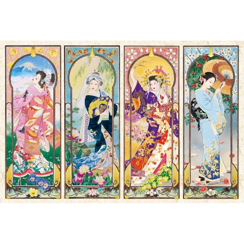 Epoch 23-321s Jigsaw Puzzle Haruyo Illustration Four Seasons Beauty (2016 S-Pieces)