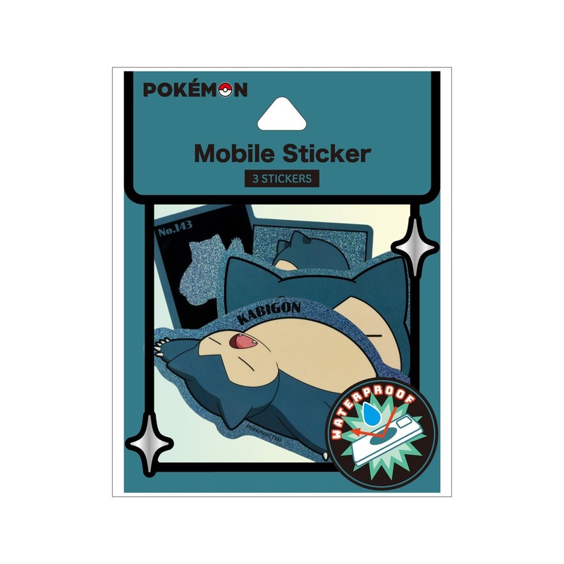 Pokemon Center Original Mobile Sticker Snorlax 19C