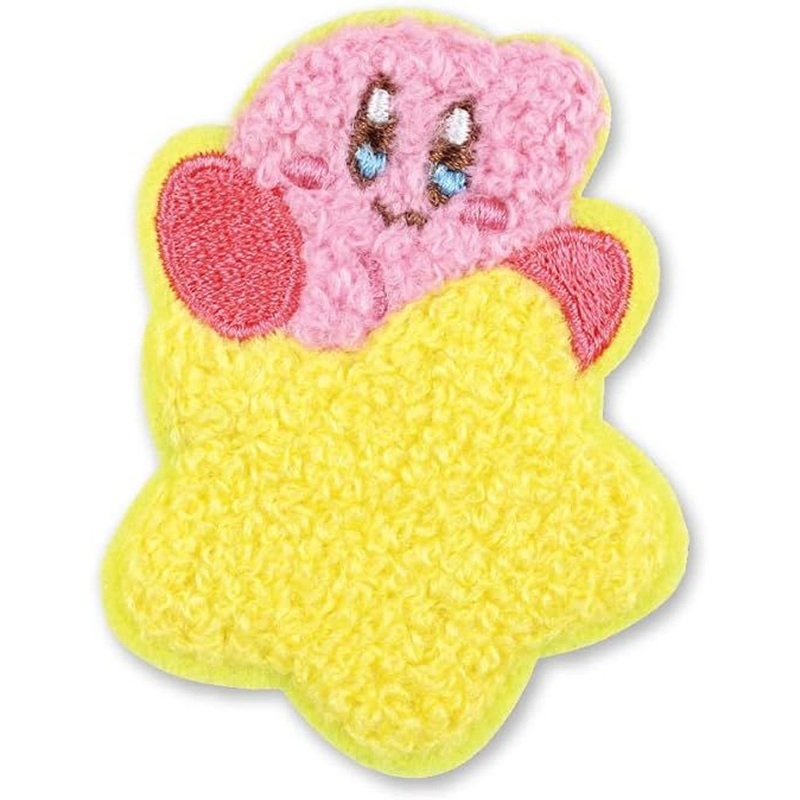 T’s Factory Kirby Mokomoko Fluffy Embroidery Sticker Warp Star