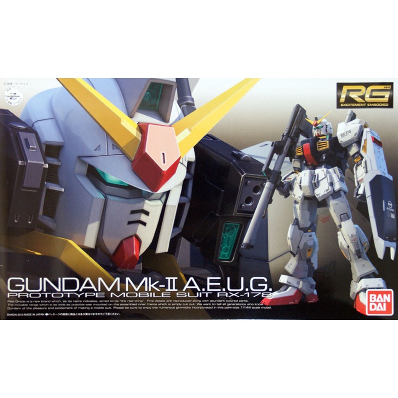 Bandai RG 08 Gundam Mk-II A.E.U.G. Prototype RX-178 1/144 Scale Kit
