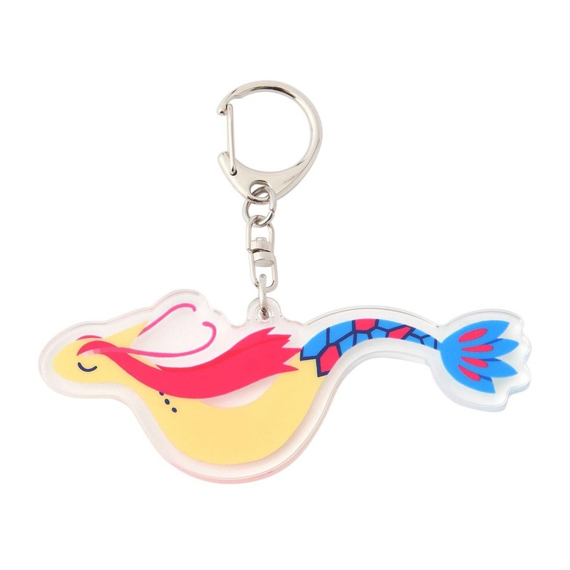 Pokemon Center Original Acrylic Keychain Pokemon Nyoro Nyoro Friends Milotic