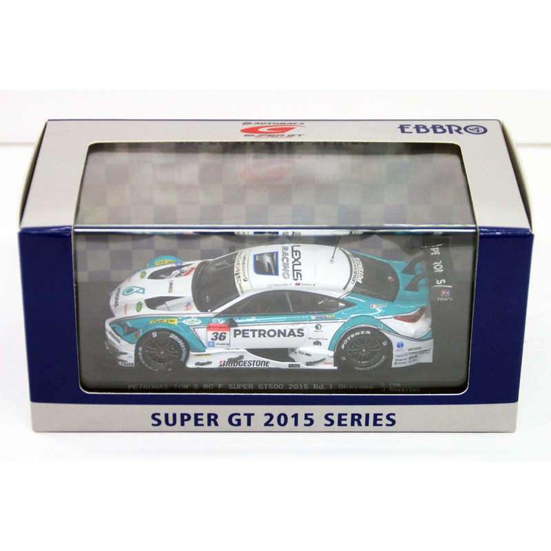 Ebbro 45264 PETRONAS TOMS RC F Okayama 2015 No.36 White Green 1/43 Scale