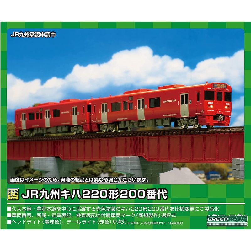 Greenmax 31715 JR Kyushu Type KIHA220-200 2 Cars Set (N scale)