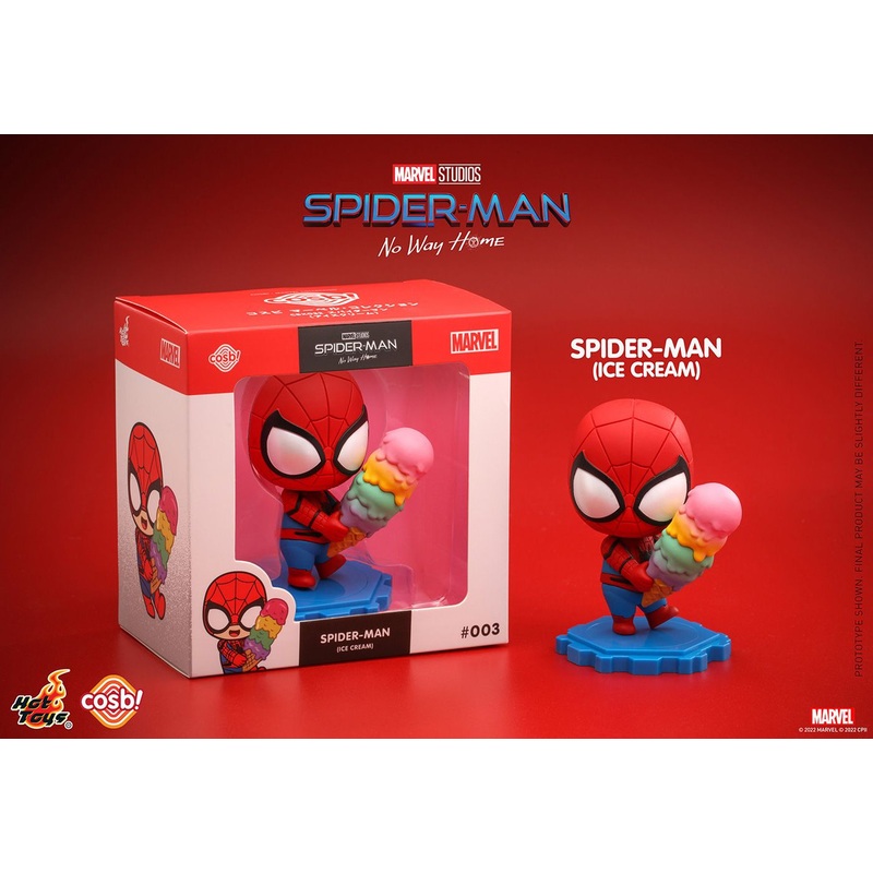 Hot Toys Cosbi Marvel Collection #003 Spider-Man Ice Cream Ver. Japan Original Package Figure